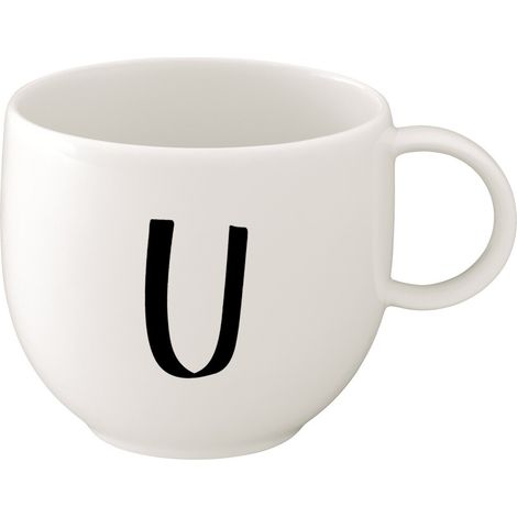 Villeroy & Boch Tasse mit U-Buchstaben