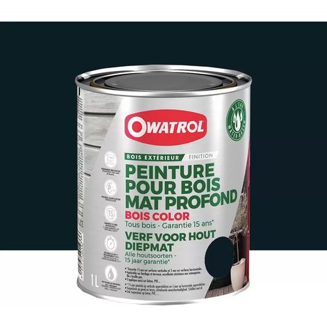 Peinture Bois Owatrol Mat Profond Anthracite 1 L (1/3)