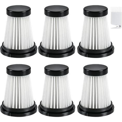 Six filtres pour aspirateurs Moosoo K12 - K12 Pro - K13 et aspirateurs portatifs Genius Invictus One 1.0-2.0. (1/3)