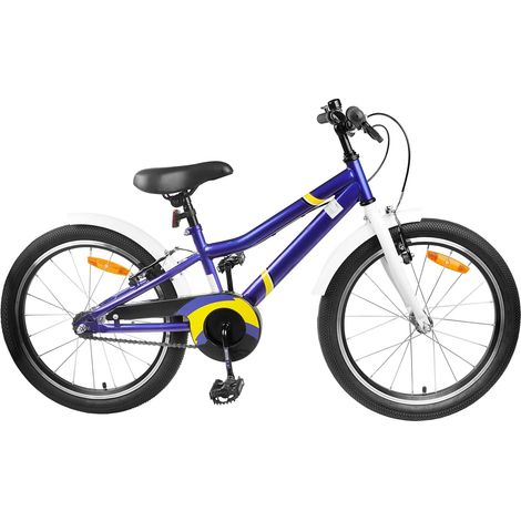 Teenpull – Kinderfahrrad 20 Zoll für 6-11 Jahre alt Blau Weiß (1/5)