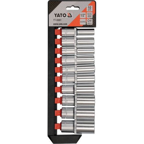 YATO YT-SOCKET 38861-SET 1/2'' 10 PIÈCES YT-38861