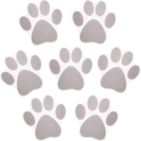 10 Pieces Non-Slip Bathtub Stickers Non-Slip Bath Stickers Paw Print Bathtub Stickers Traction for Bathtubs, Swimming Pools, Stairs (1/5)