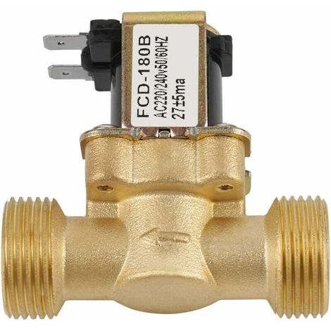 Elektrisches Magnetventil G3/4 Wassereinlass 2-Wege N/C AC normalerweise geschlossen 220/240 V FCD-180B (1/4)