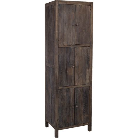 Armario de madera marrón 55x40x179h cm (1/5)
