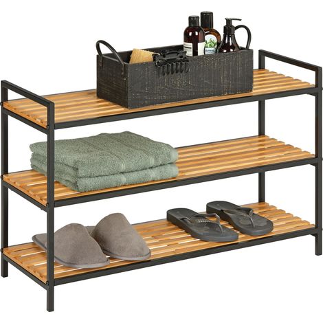 Mömax Schuhregal Azra II Naturfarben/Schwarz (1/5)