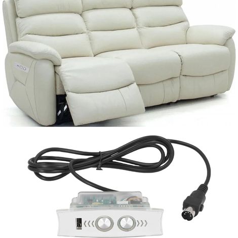 Elektrische Fernbedienung für Relaxsessel mit USB- und LED-Anzeige – ABS, 141 g, 5-polig (1/5)
