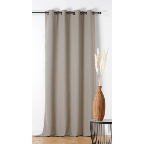 Rideau 100% occultant 135x260cm "Indiana" - 135x260cm - Taupe (1/2)