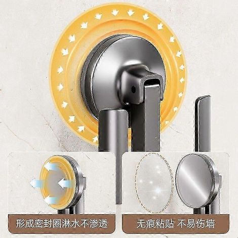 Les supports à pantoufles à ventouses ne nécessitent aucun perçage, se fixent au mur et conviennent aux plans de travail de salle de bain et de cuisine. (1/2)