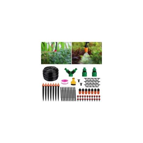 Automatisches Tropfbewässerungsset, Mikro-Bewässerungssystem für Garten, Rasen, Pflanzen, Landschaft, Gemüsegarten, Gewächshaus, Terrasse, Blumenbeet - Crezuo (1/4)