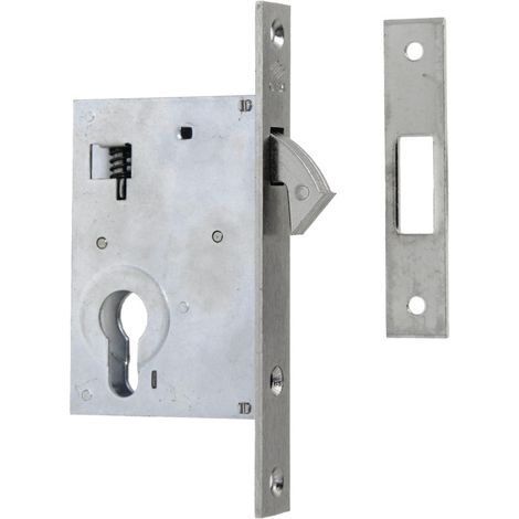 Serrure monopoint à larder profil étroit à crochet axe 30mm CISA CIS45110.30 (1/2)