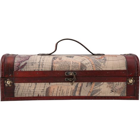 Boîte de Rangement Vintage pour Bouteille de Vin Rouge ou Champagne - Idée Cadeau Mariage ou Anniversaire (1/5)