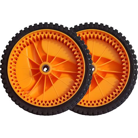 2 x Roues avant Tondeuse Caoutchouc Roues de Traction et autres tondeuses à gazon (1/5)