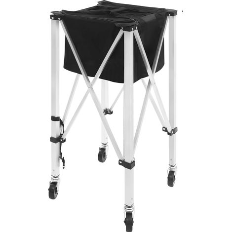 Estante para pelotas de tenis, 4 ruedas, capacidad para 170 pelotas, color negro. (1/2)
