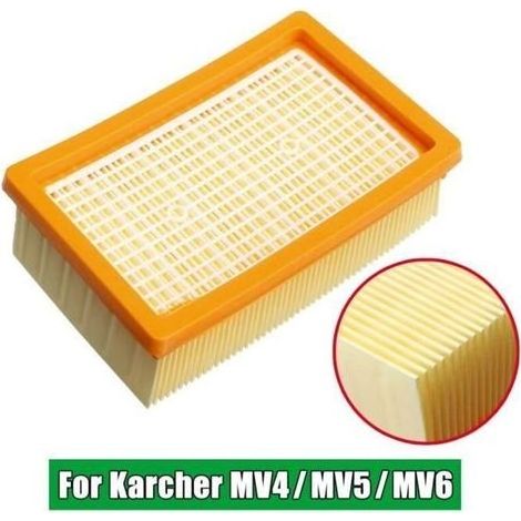 pair Aspirateur Plat Filtre Replacement Pour Karcher MV4 MV5 MV6 (1/4)