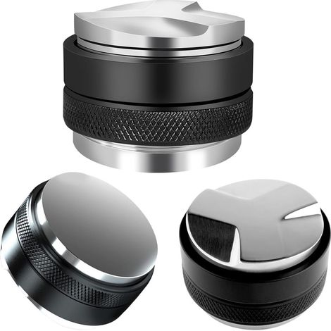 Marteau à poudre à double tête de 51 mm, modèle lourdDistributeur de café, machine à expresso, kit de tasseur, marteau tasseur à double tête, 51/53/58 mm, à commande manuelle. (1/5)