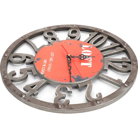 Horloge Murale Engrenage Vintage Décor Industriel Rétro Maison Accessoire Chambre Modèle Suspendu (1/5)