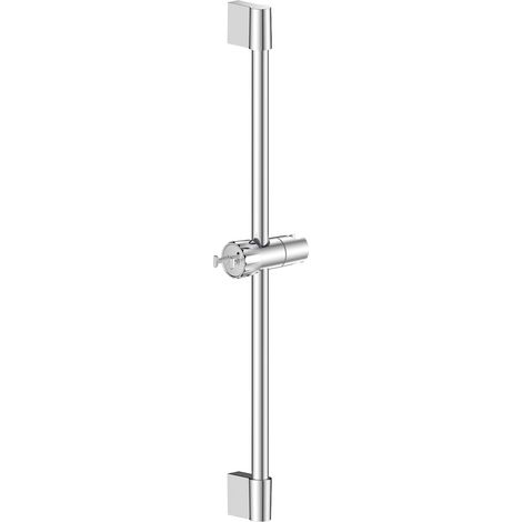 Barre de Douche Inox 67 cm - Support Réglable 360° - Finition Chromée - Fixation Murale Solide - Salle de Bain Moderne (1/5)