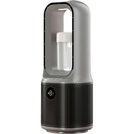 Ventilateur 3 en 1 sans pales avec purificateur d'air, chauffage intérieur, ventilateur et filtre HEPA combiné, interrupteur basculant, ventilateur tour oscillant à 90°, télécommande, tactile (1/5)