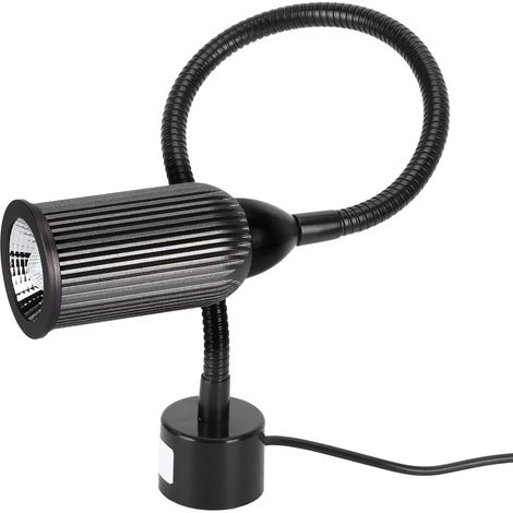Lampe de travail magnétique LED 15W flexible pour machine à coudre, tour et outils, avec prise EU 110-220V