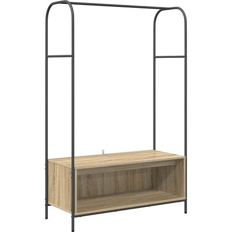 Porte-vêtements Chêne brun 100 x 44 x 160 cm Bois d'ingénierie