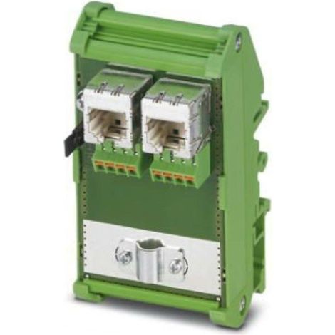[NEUWERTIG] B-Ware Phoenix Contact 2903532 RJ45 Netzwerk Y-Adapter PATCH-PANEL Grün (1/2)