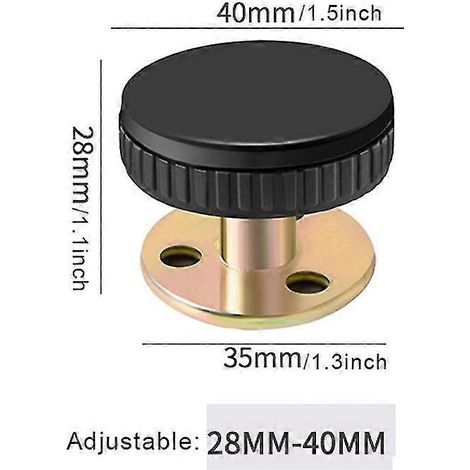 Supports de tête de lit anti-vibrations pour empêcher le desserrage du sommier et les grincements. Pieds de support réglables en hauteur. Usage domestique. (1/4)