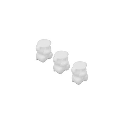 Lot de 3 moules à glaçons ours en silicone souple, forme mignonne, faciles à nettoyer, pour cocktails. (1/5)