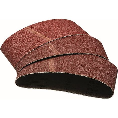 Wolfcraft Schleifbänder K40 75 x 533 mm 3-teilig für Bandschleifer