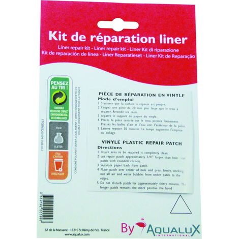Kit de reparación para piscinas hinchables, revestimientos y cubiertas