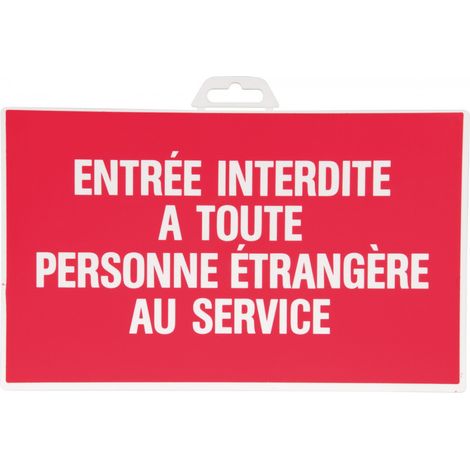 Hartes Paneel 330 x 200 mm 404 Zutritt für Personen verboten