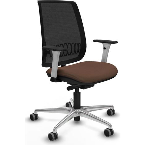 Silla de oficina piqueras y crespo Alares blanco acolchado 50 mm (1/2)