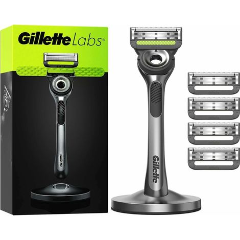 Gillette Labs Systemklingen 5er + Handstück Online Versandvariante Ersatzklingen+Handstück