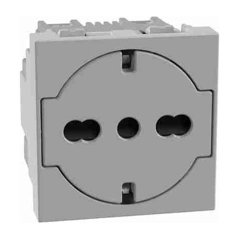 BTIJG4140A16F Presa flat standard Italia P40 - interasse 19 mm e 26 mm