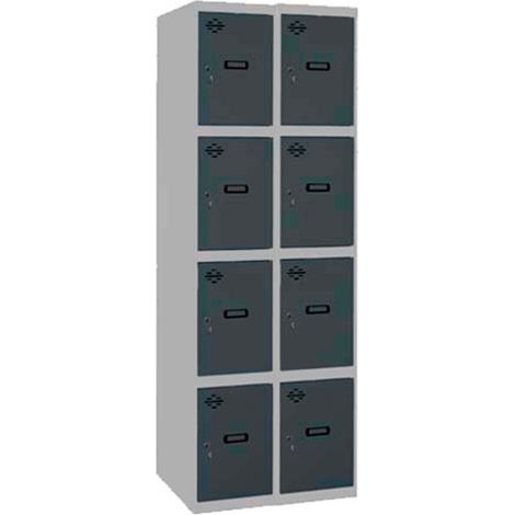 Armario Taquilla SIMON LOCKER desm. 4 puertas 2/8 400 (800) gr/an