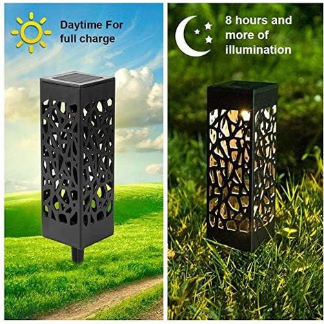 Projecteur solaire extérieur, lumière solaire de jardin 2 en 1 lumière solaire de paysage 30 LED IP67 étanche applique murale solaire réglable (1/4)