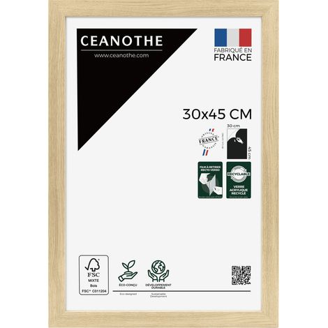 Cadre Photo Brut 30x45 cm et 45x30 cm - Convient au – Cadre pour Photo 30x45 cm, Affiche ou Poster - Cadre Photo Eternel Brut 30x45 cm - Fabriqué en France - Verre acrylique Incassable (1/5)