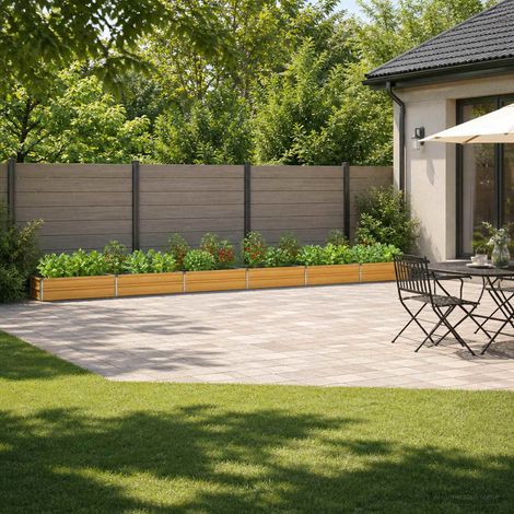 vidaXL Cama de Jardín Elevada Natural 600 x 40 x 24 cm (1/5)