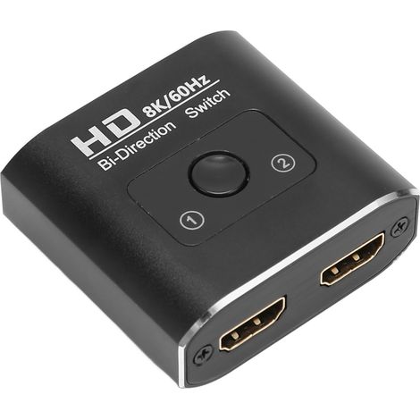 Commutateur HDMI 2 Ports 8K 60Hz 48Gbps pour PS5 Xbox TV Projecteur (1/5)