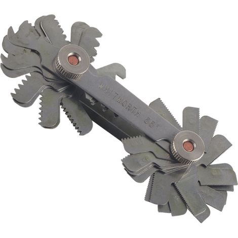 Jeu de 52 jauges de filetage en acier inoxydable pour pas de vis de 60 et 55 degrés (métrique et impérial) (1/5)