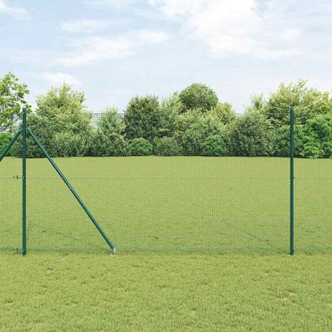 Zaunpfosten Grün 10 x 1,4 m (19 x 19 mm Drahtgewebe)