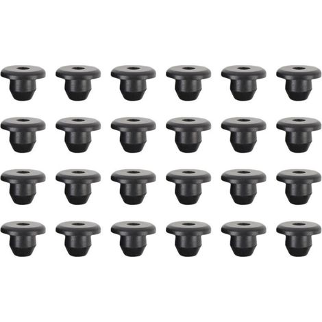 Bouchon d'huile de cric hydraulique en caoutchouc, étanchéité solide, sol universel de 8.5mm pour trou de réservoir, 24 pièces. (1/4)