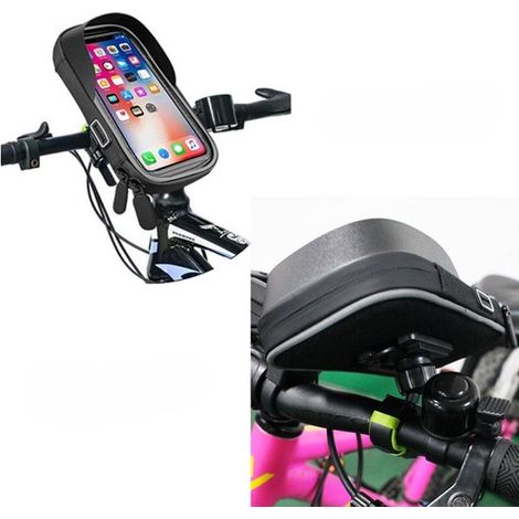Support de téléphone étanche pour vélo - rotatif à 360° - support de téléphone de vélo idéal - pour la navigation - cadre de sac de cadre de vélo - écran tactile - pour le cyclisme adapté pour iPhone (1/5)