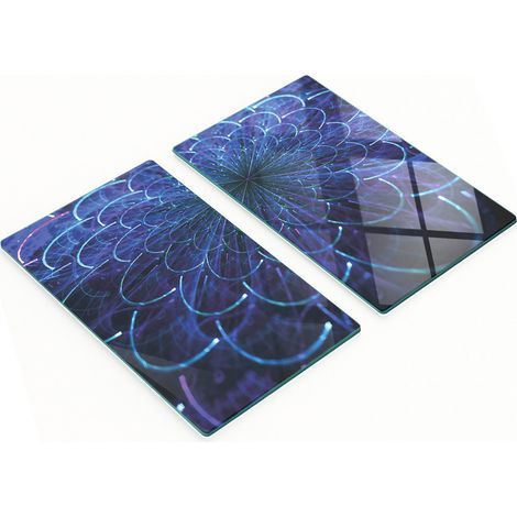 Tablas de cocina de vidrio duraderas y elegantes con un brillante estampado floral de 2x30x52 cm. (1/5)
