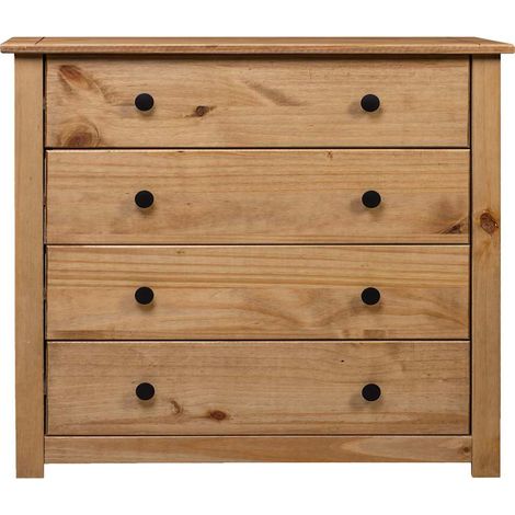 Armadietto 80x40x73 cm in Legno di Pino Modello Panama DAS626243 (1/5)