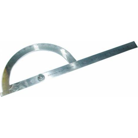 Goniometro righello 15cm misura angoli 180 gradi rapportatore angolare grande