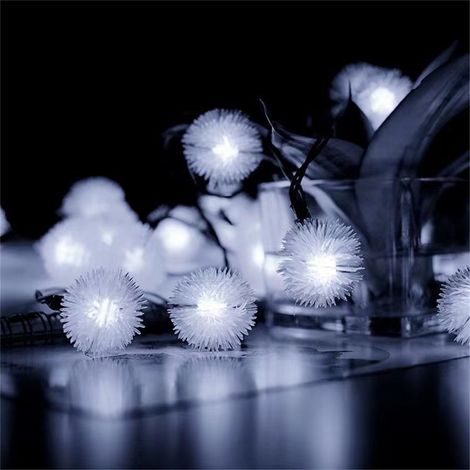Boule Lumineuse De Noël - Guirlande À Led Avec 10 Ampoules - Fonction Clignotante Ou Fixe - Alimentation Sur Piles - Pour Décoration Intérieure Et Extérieure (1/5)