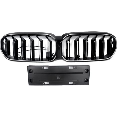 Frontniere, LED-Beleuchtung, robuste ABS-Konstruktion, Glanzschwarz (1/2)
