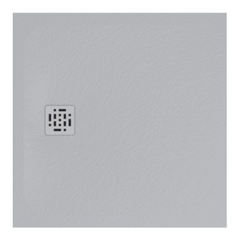 Receveur de douche gris 90x90 cm Série Globo Docciapietra DP090502  Gris - Mineralsolid