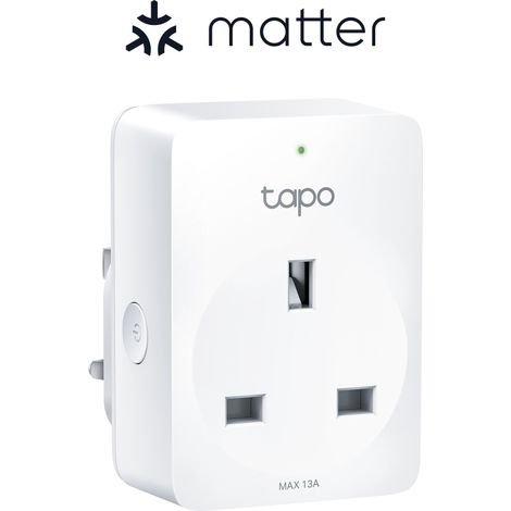 Tapo P110M – Mini enchufe inteligente Wi-Fi (con monitoreo de energía), programación encendido/apagado, ahorro de energía, compatible con Alexa y Google Home (1/5)