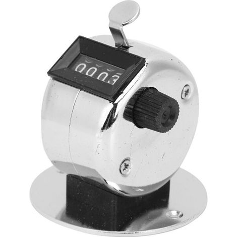Compteur manuel mécanique à 4 chiffres, mini compteur à main, outil de comptage portatif (1/5)